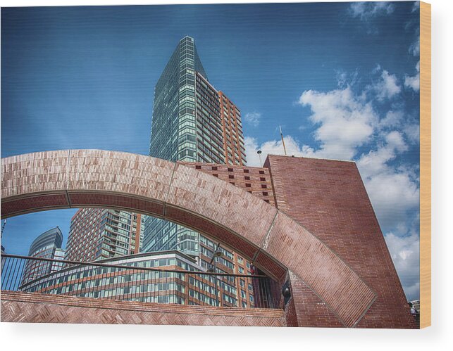 Nyc Wood Print featuring the photograph The Battery by Alan Goldberg
