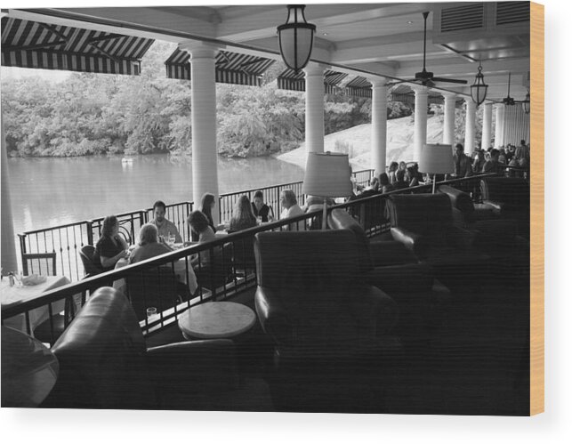 Restaurants Wood Print featuring the photograph The Boathouse Central Park by Christopher J Kirby