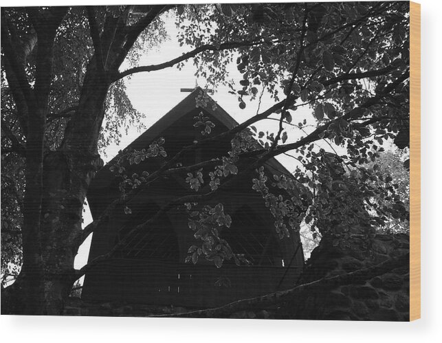 Nature Wood Print featuring the photograph The Chapel by Becca Wilcox