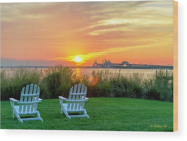 2d Wood Print featuring the photograph The Chesapeake by Brian Wallace