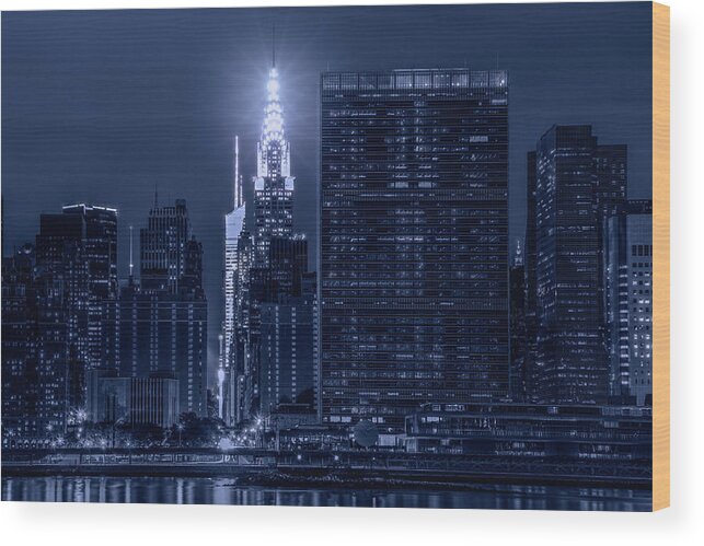 Chrysler Building Wood Print featuring the photograph The Chrysler Star by Theodore Jones