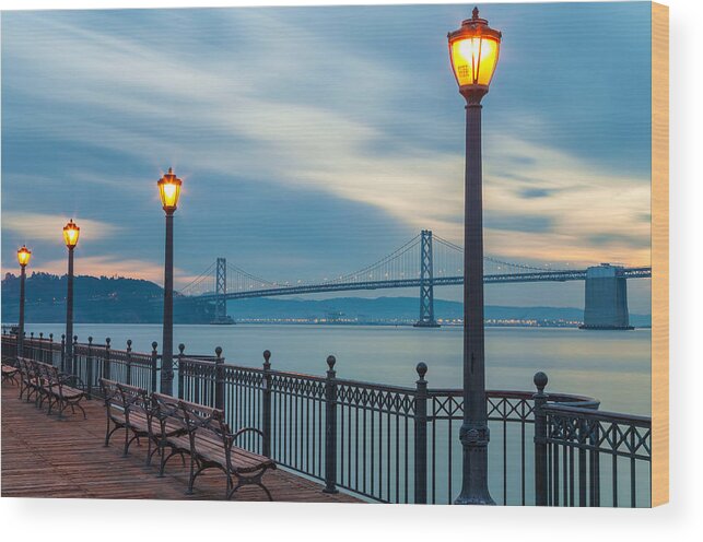 San Francisco Wood Print featuring the photograph The City at Dawn by Jonathan Nguyen