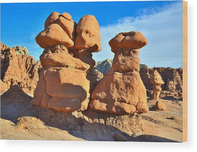 Goblin Valley State Park Wood Print featuring the photograph The Click by Ray Mathis