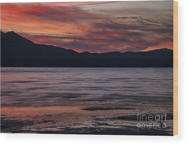 The Color Of Dusk Wood Print featuring the photograph The Color Of Dusk by Mitch Shindelbower