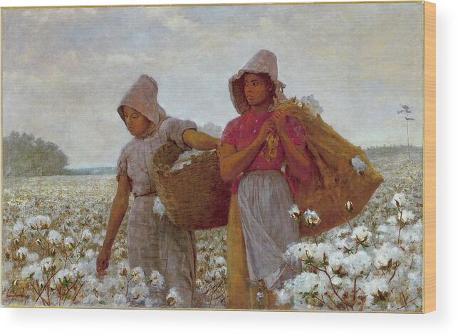 Baby Wood Print featuring the painting The Cotton Pickers.jpeg by Winslow Homer