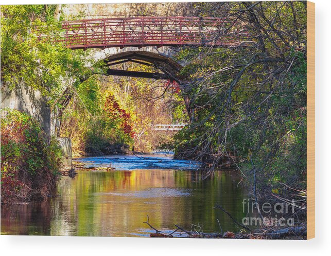 Bill Norton Wood Print featuring the photograph The Creek by William Norton