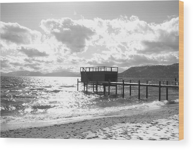 South Lake Tahoe Wood Print featuring the photograph The Dock in Tahoe by Kristy Urain