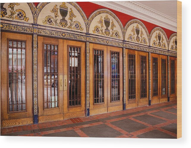 Baroque Wood Print featuring the photograph The Doors of The Castro Theatre by Paul LeSage