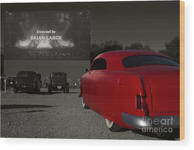 Transportation Wood Print featuring the photograph The Drive-In by Dennis Hedberg