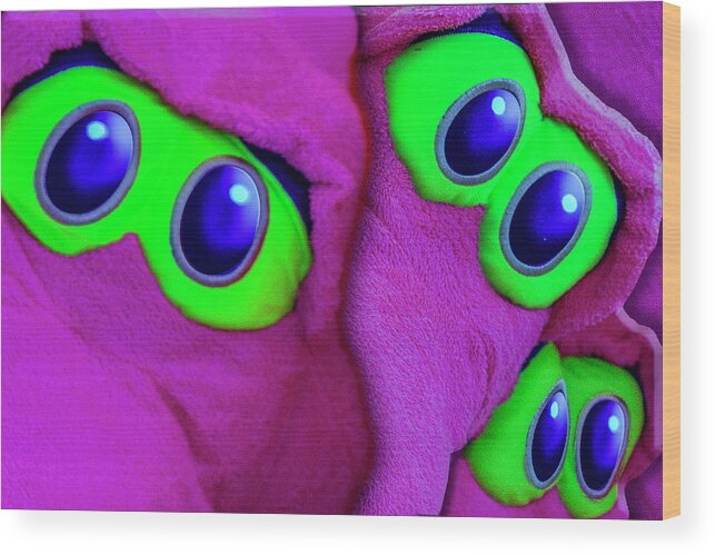 The Eyes Have It Wood Print featuring the photograph The Eyes Have It by Paul Wear