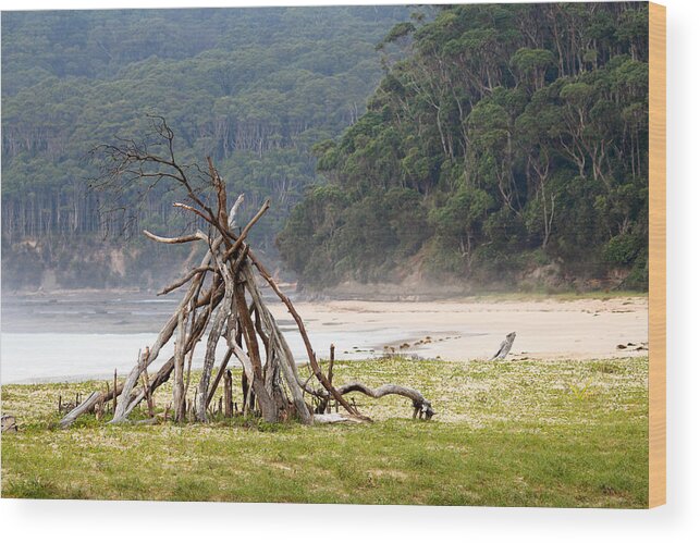 Farthest Wood Print featuring the photograph The Farthest Shore by Nicholas Blackwell