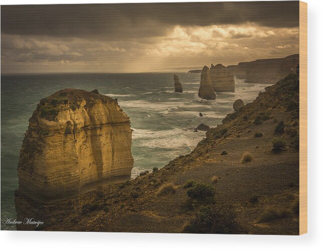 Australia Wood Print featuring the photograph The Fire Sky by Andrew Matwijec