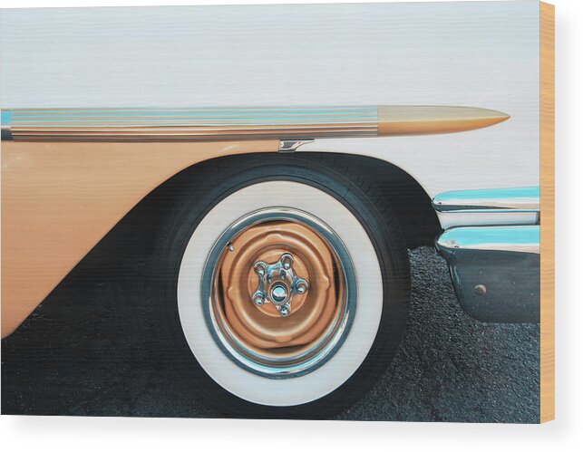 Antique Wood Print featuring the photograph The Golden Age Of Auto Design by Gary Slawsky