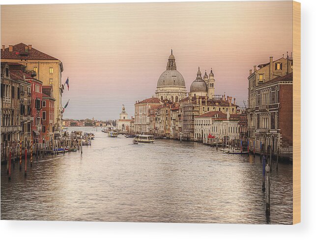 Italy Wood Print featuring the photograph The Grand Canal by Ryan Wyckoff