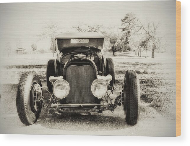 Classic Car Wood Print featuring the photograph The Jaunty Jalopy by Bill Cannon