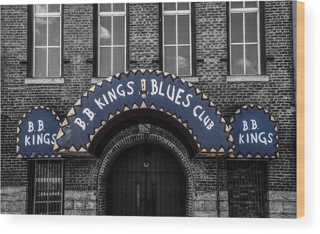 B.b. King Wood Print featuring the photograph The King's Club by Ray Congrove