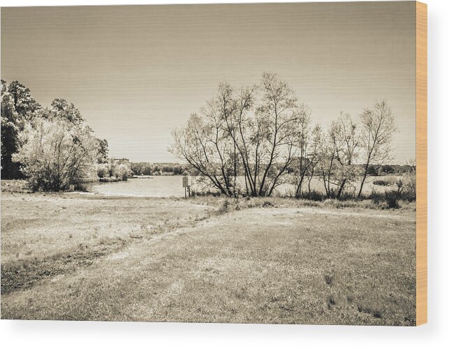 Lake Crabtree Wood Print featuring the photograph The Lake #49 by Wade Brooks