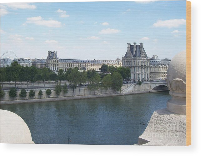 Human Wood Print featuring the photograph The Louvre by Mary Mikawoz