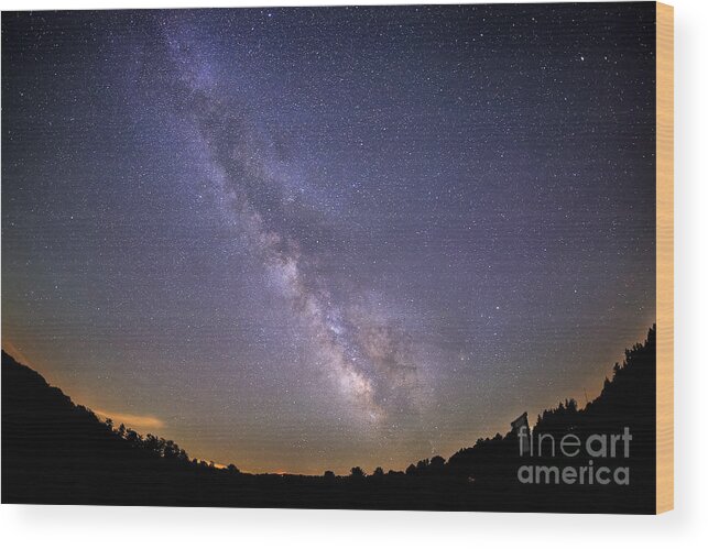 Milky Way Galaxy Wood Print featuring the photograph The Milky Way to Infinity by SCB Captures