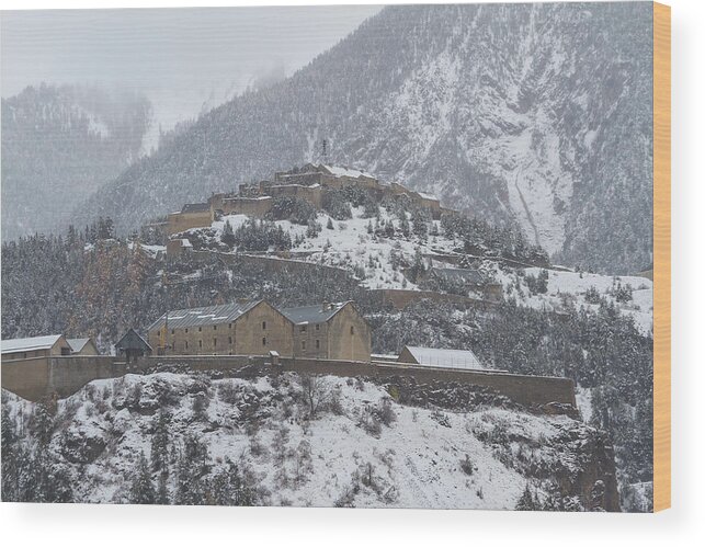 Fort Wood Print featuring the photograph The old forts of Briancon - 2 - French Alps by Paul MAURICE