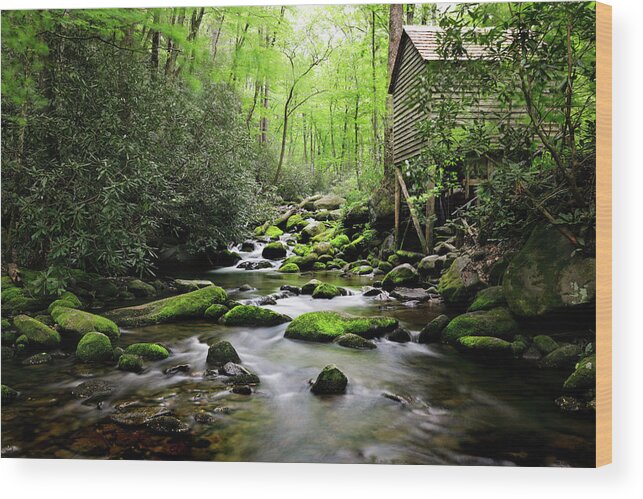 Old Wood Print featuring the photograph The Old Mill by Nicholas Blackwell