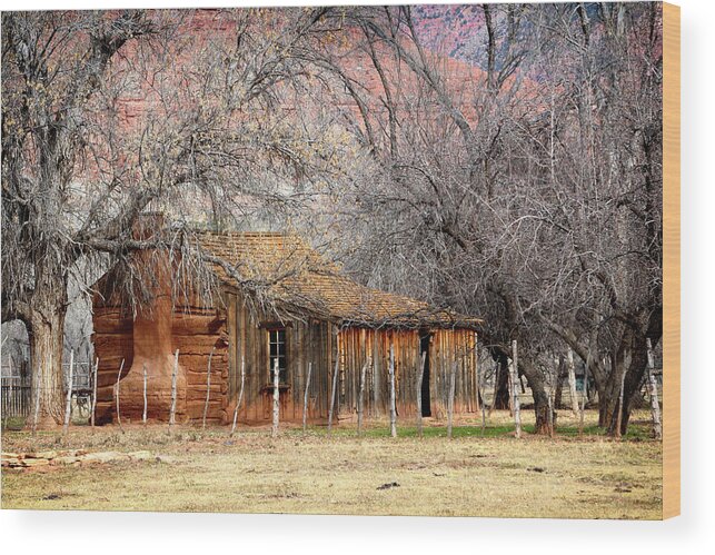 The Wood Print featuring the photograph The Old West by Nicholas Blackwell