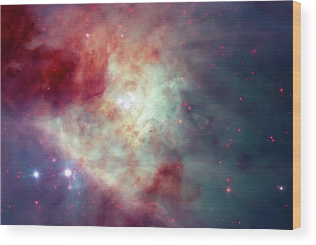 Orion Wood Print featuring the photograph The Orion Nebula #3 by Eric Glaser