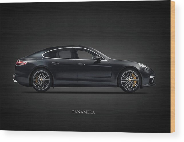 Porsche Panamera Wood Print featuring the photograph The Panamera by Mark Rogan