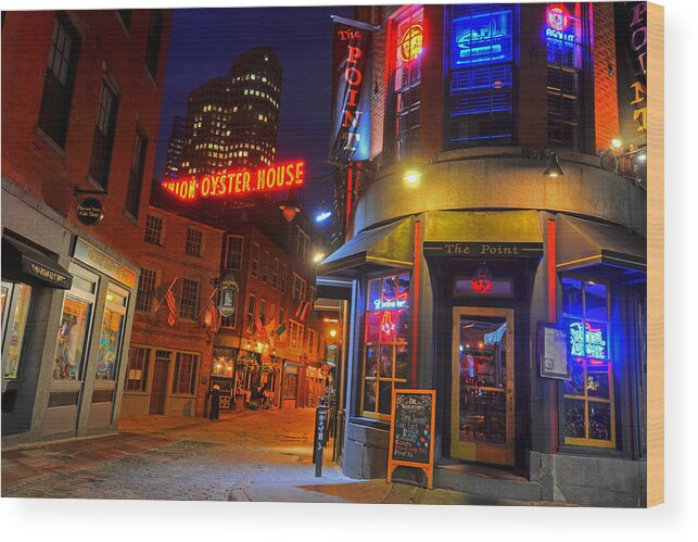 Boston Wood Print featuring the photograph The Point Marshall Street Boston MA by Toby McGuire
