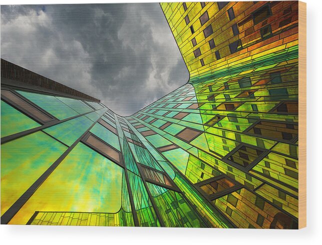 Facade Wood Print featuring the photograph The Rainbow by Gerard Jonkman