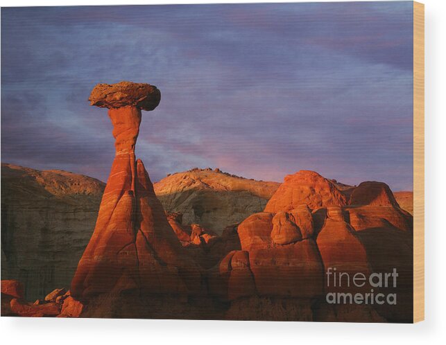 The Rim Rocks Wood Print featuring the photograph The Rim Rocks by Keith Kapple