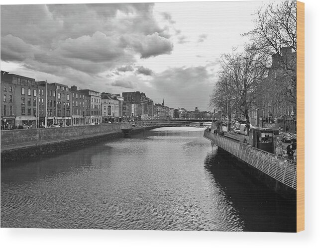 River Liffey Wood Print featuring the photograph The River Liffey by Marisa Geraghty Photography
