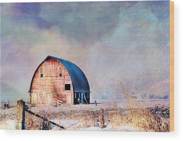 Rustic Wood Print featuring the photograph The Royal Barn by Bonfire Photography