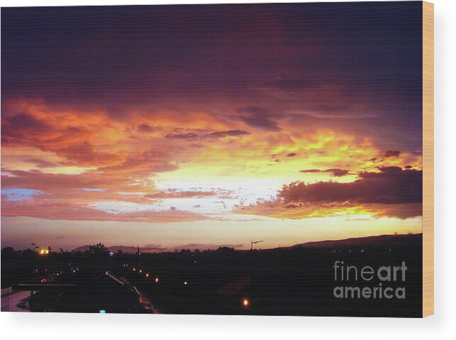 Clouds Wood Print featuring the photograph The Sky Beyond by Jasna Dragun