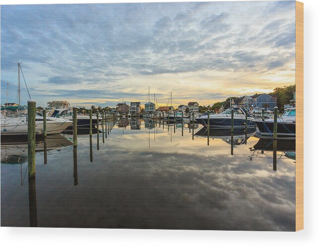 Marina Wood Print featuring the photograph The St James Marina by Nick Noble