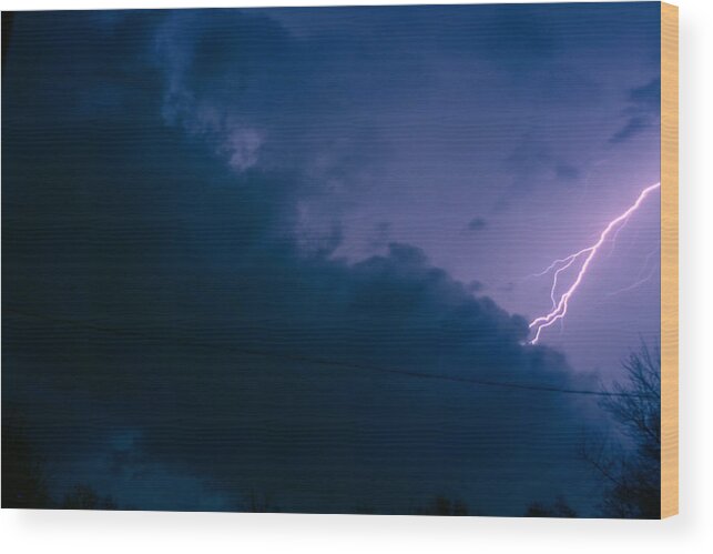 Sky Wood Print featuring the photograph The Storm 1.2 by Joseph A Langley