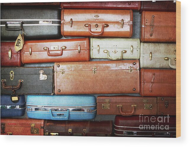 Vintage Wood Print featuring the photograph The Traveler by Jennifer Camp