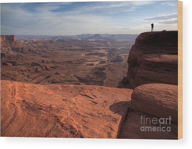 Utah Wood Print featuring the photograph The Vast Lands by Jim Garrison