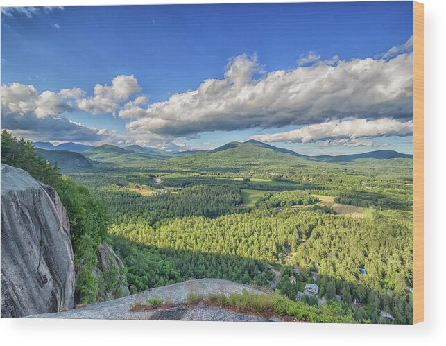 The View From Cathedral Ledge Wood Print featuring the photograph The View From Cathedral Ledge by Brian MacLean