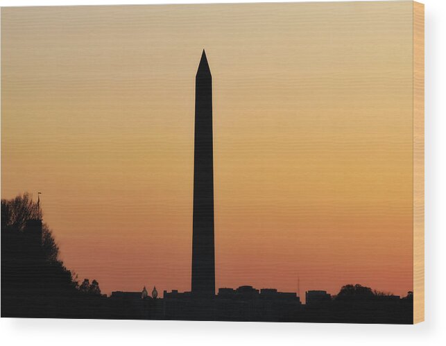 Washington Monument Wood Print featuring the photograph The Washington Monument by Jackson Pearson