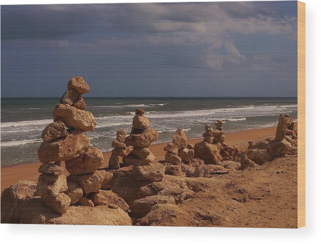 Flagler Beach Wood Print featuring the photograph The Zen Of A Hurricane 2 by Christopher James