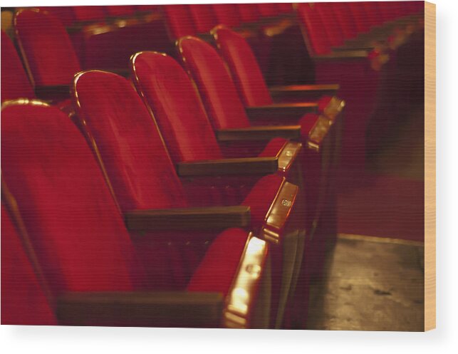 Theater Wood Print featuring the photograph Theater Seating by Carolyn Marshall