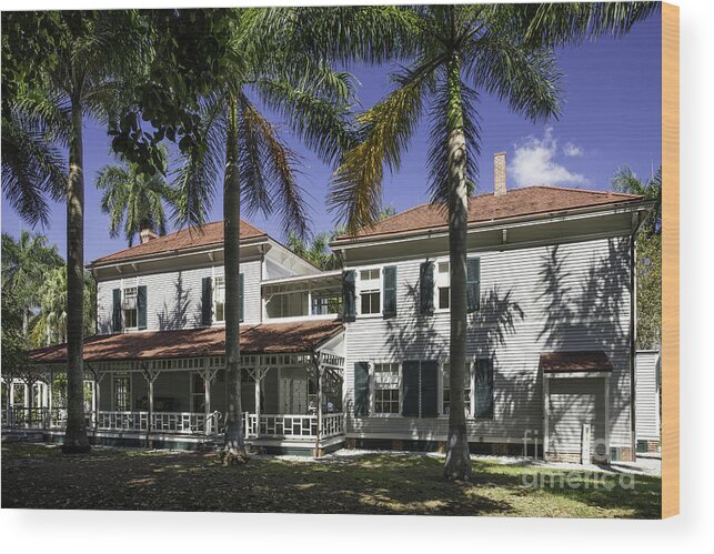 Fort Myers Wood Print featuring the photograph Thomas Edison Winter Home - Florida by Brian Jannsen