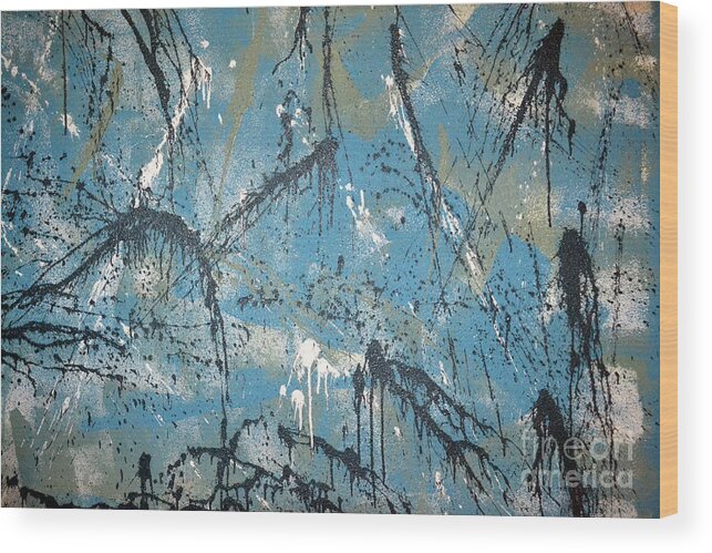 Abstract Wood Print featuring the photograph Three by Diane montana Jansson