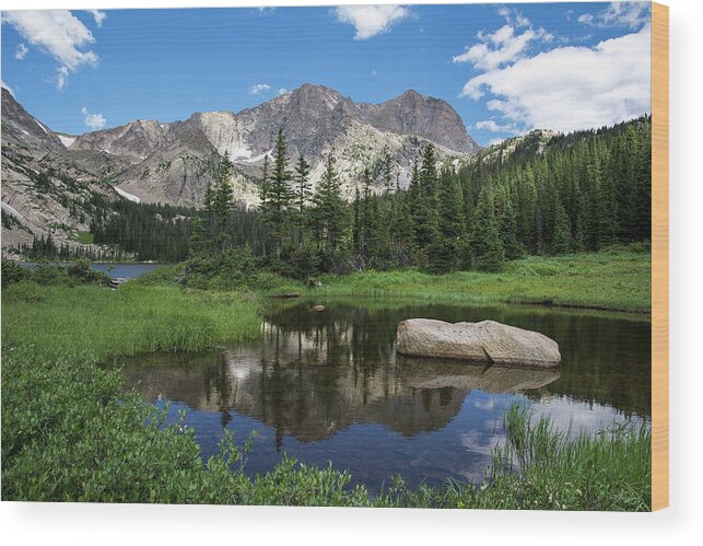 Thunder Lake Wood Print featuring the photograph Thunder Lake 1 by Aaron Spong