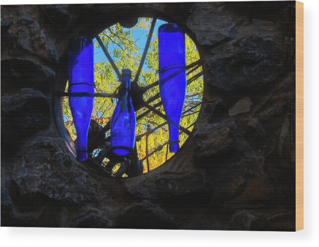 Albuquerque New Mexico Wood Print featuring the photograph Tinkertown Window by Tom Singleton