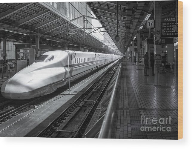 Tokyo Wood Print featuring the photograph Tokyo to Kyoto, Bullet Train, Japan by Perry Rodriguez