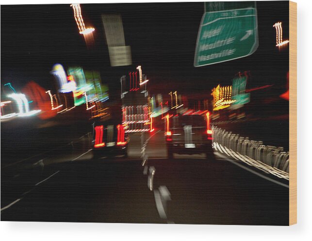 Cars Wood Print featuring the photograph Traffic by Robert Meanor