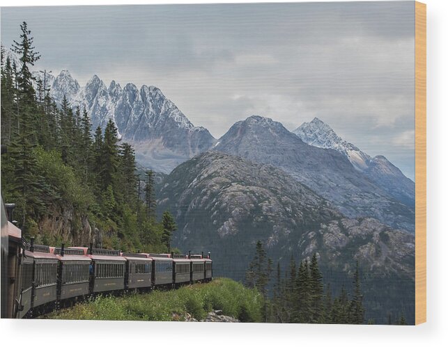 Skagway Wood Print featuring the photograph Train to nowhere by David Kirby