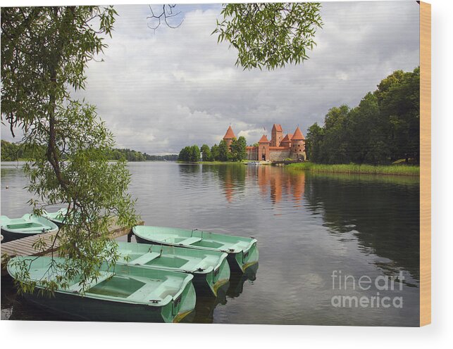 Castle Wood Print featuring the photograph Trakai Island Castle by RicardMN Photography